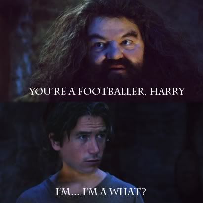 youre a footballer harry hagrid and harry