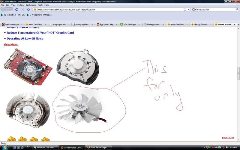 Graphic card fan spoilt(spin slow and noisy)