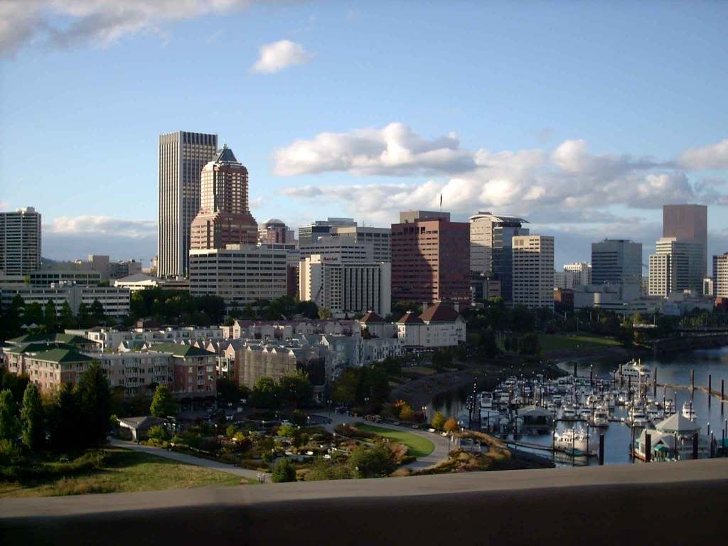 Portland Skyline From Marquam Bridge