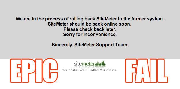 SiteMeter Epic Fail