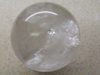 natural crystal ball