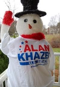 Vote For Khazei Snowman