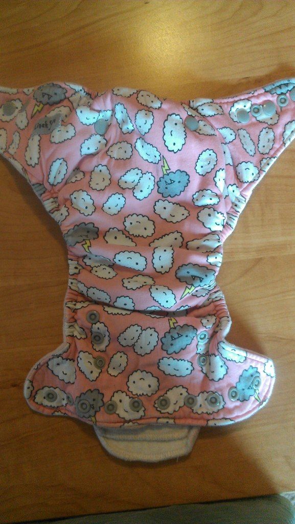 Linah Sora Cranky Clouds itted cloth diaper - PPD Linah Sora Cranky Clouds itted cloth diaper - PPD