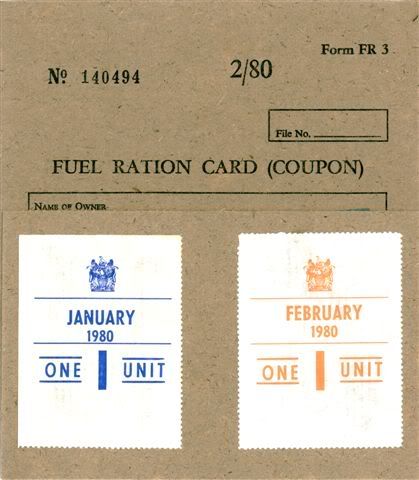 Fuel Ration Card