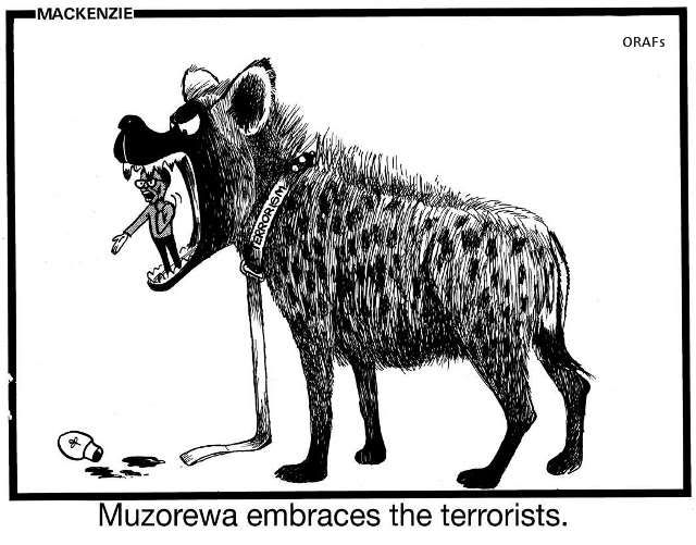 Muz, Muzorewa Embraces the Terrorists