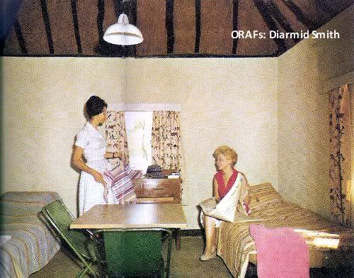 Pg 4-4, A typical interior of a thatched chalet at Main Camp and Robins