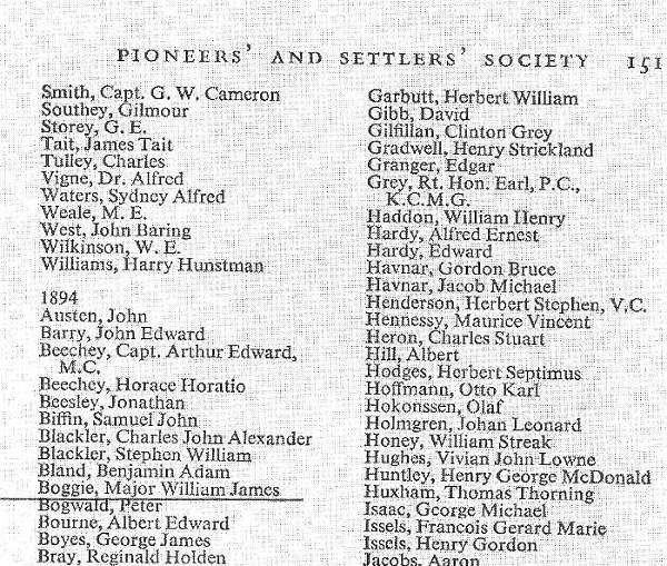 Pioneer List