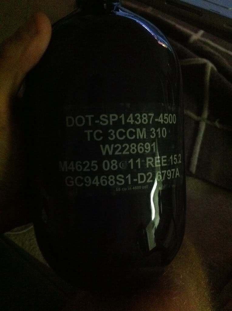 Need help finding hydro date on Ninja tank