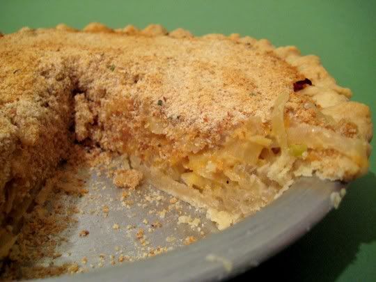 Cabbage and Cheddar Pie