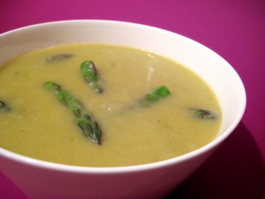 "Cream" of Asparagus Soup