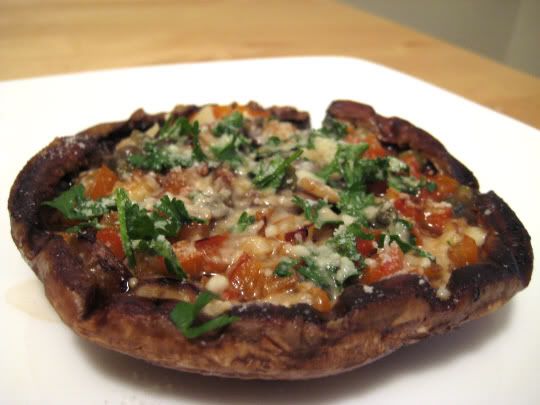 Garlicky Grilled Portobellos
