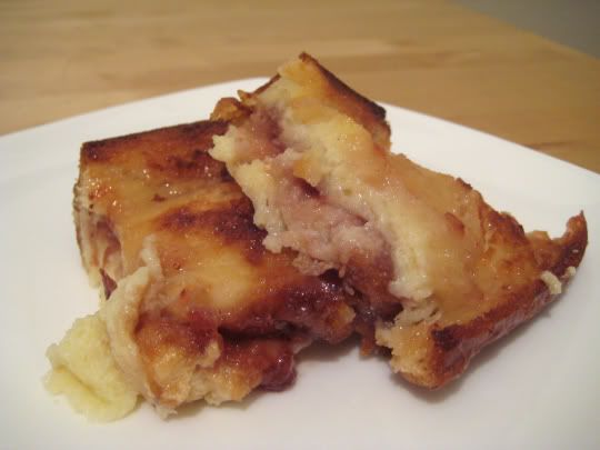 Jam and Bread Pudding