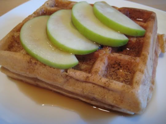 Oatmeal-Apple Waffle