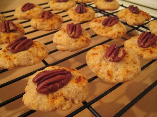 Parmesan Pecan Cocktail Cookies
