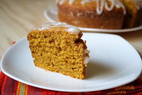 Pumpkin Pound Cake with Buttermilk Glaze
