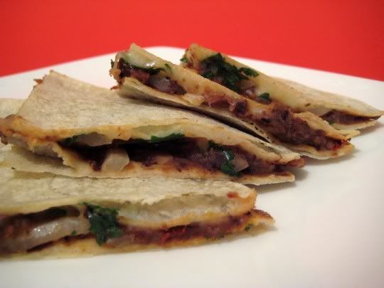 Smoky-Spicy Black Bean Quesadillas