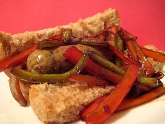 Spicy Sweet Sausage and Peppers