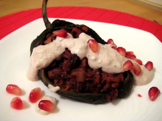 Stuffed Chiles with Walnut Sauce