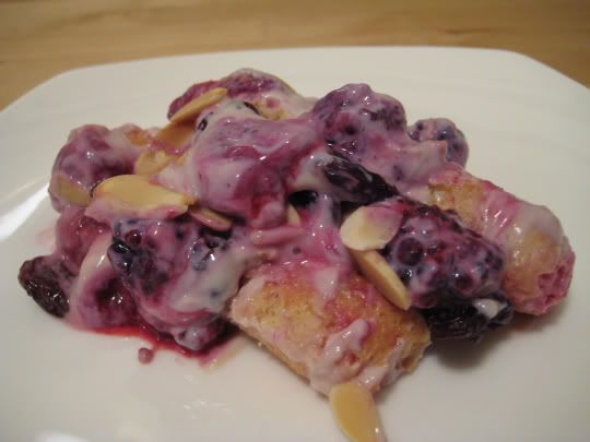 Summer Fruit "Cream" with Ladyfingers