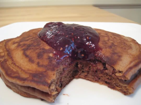 Triple-Chocolate Pancakes