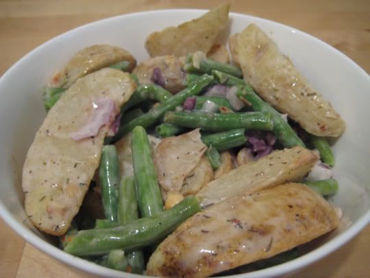Warm Herbed Potato and Bean Salad