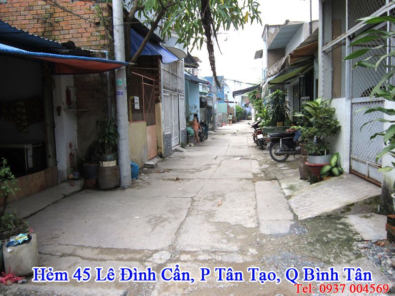 Cho Thuê Đất hoặc Kho giá rẻ từ 30 ngàn/m2 - Hẻm 45 Lê Đình Cẩn,P.Tân Tạo, Q Bình Tân - 1