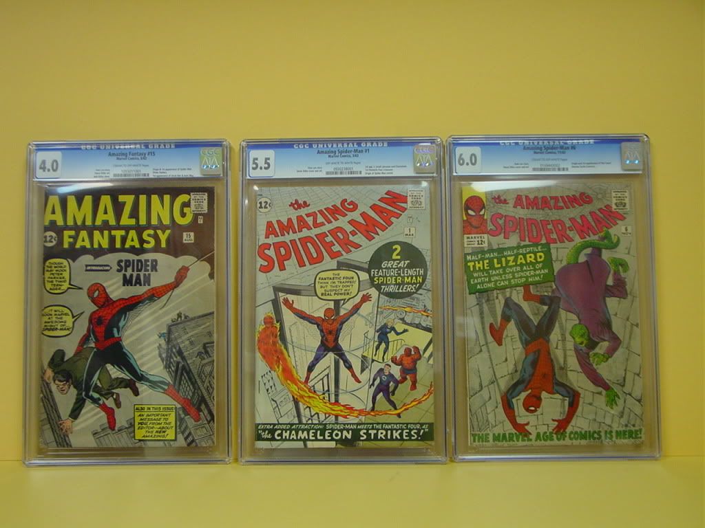 Amazing Fantasy # 15, Amazing Spiderman # 1, Amazing Spiderman # 15 photo DSC04931.jpg