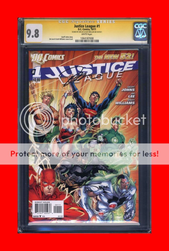 Justice League #1 CGC SS 9.8 Lee & Sinclair  