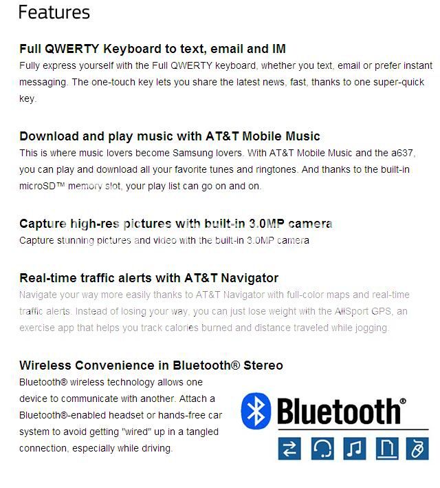   SAMSUNG Eternity A867 AT&T PHONE Mobile TV 635753474534  