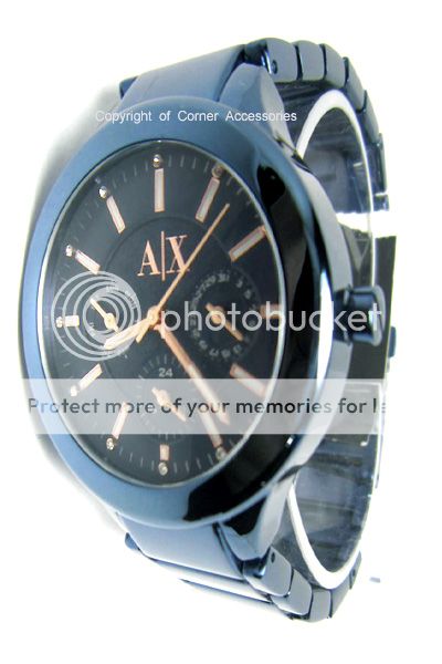 AX5134 New Aix Armani Exchange Women Blue Stainless Multifunction